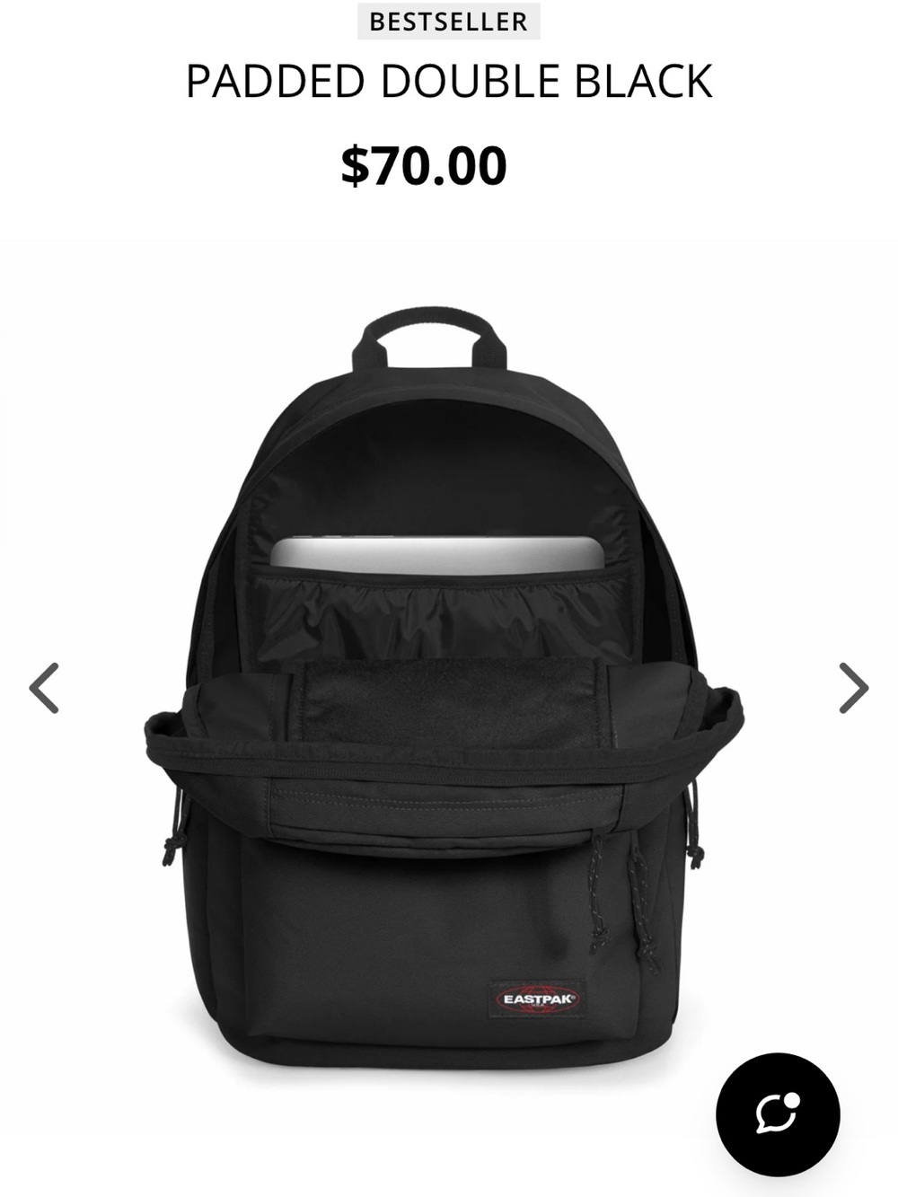 Eastpak Padded Double Backpack in Black